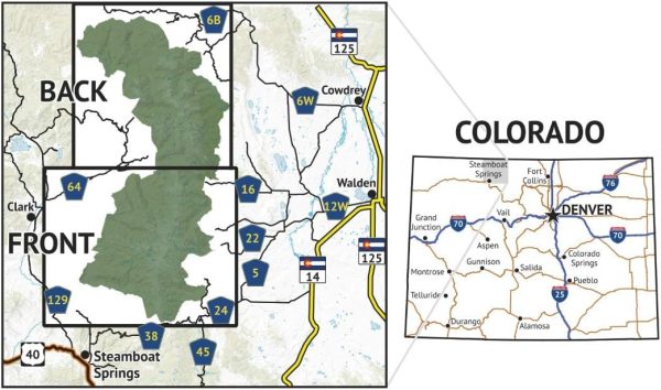 Mount Zirkel Wilderness - Colorado Topographic Hiking Map (2024)