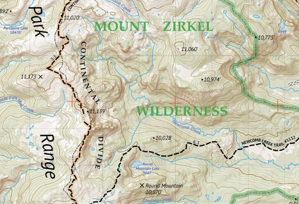 Mount Zirkel Wilderness - Colorado Topographic Hiking Map (2024)